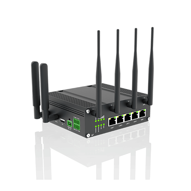 Milesight Industriel 5G Router, 2 x sim, Wifi, 5 x RJ45, I/O, RS232,