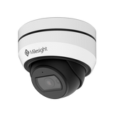 Milesight AI dome IP-kamera, 2,0MP, 2,8mm, FOV 111°, 20m IR, IP67/IK10, hvid farve.