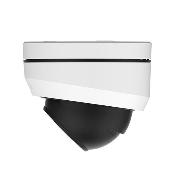 Milesight AI dome IP-kamera, 2,0MP, 2,8mm, FOV 111°, 20m IR, IP67/IK10, hvid farve.