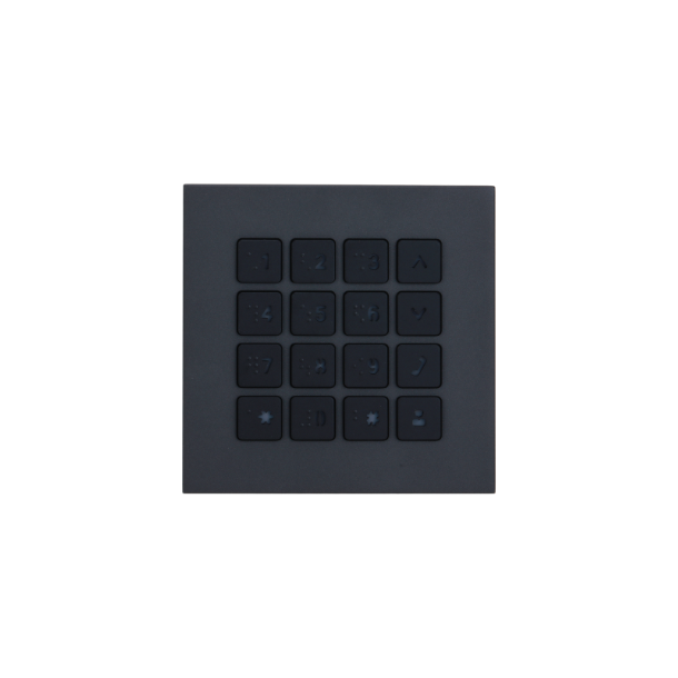 Dahua dørstation, modulopbygget, tastatur modul, sort