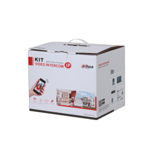 Dahua IP villa kit m. dørstation & monitor, PoE switch