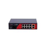 Safire PoE Switch 120W, 6x 30W PoE (100Mbps) & 2x 60W PoE (100Mbps) & 2x Uplink (1000Mbps), WatchDog