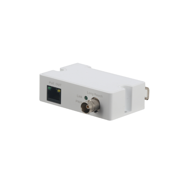 Single-Port PoE over coax extender, transmitter