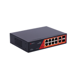 Safire PoE gigabit Switch 120W, 6x 30W PoE & 2x 60W PoE & 2x SFP Link & 2x Uplink, PoE WatchDog