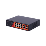 Safire PoE gigabit Switch 120W, 6x 30W PoE & 2x 60W PoE & 2x SFP Link & 2x Uplink, PoE WatchDog