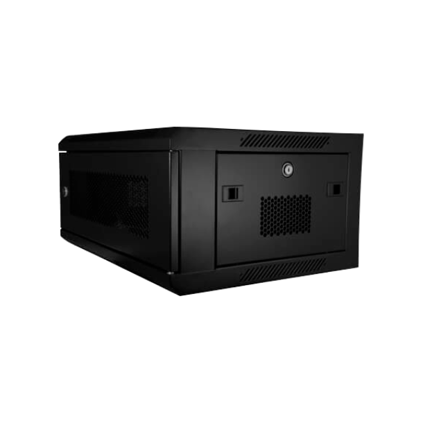 Rackskab til vægmontage, 6U 19", 6x230V udtag