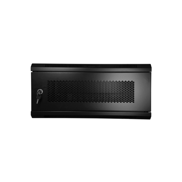 Rackskab til vægmontage, 4U 19", 6x230V udtag