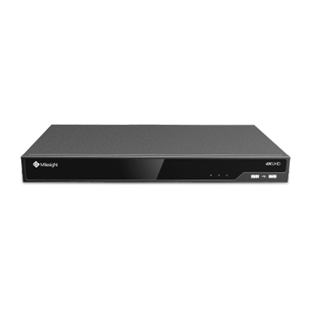 MS-N5016-NPE Milesight NVR, 16 kanaler, 16 x PoE, 1 x LAN, 160mbit, 2 x HDD , I/O, ANPR.