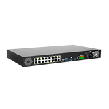 MS-N5016-NPE Milesight NVR, 16 kanaler, 16 x PoE, 1 x LAN, 160mbit, 2 x HDD , I/O, ANPR.