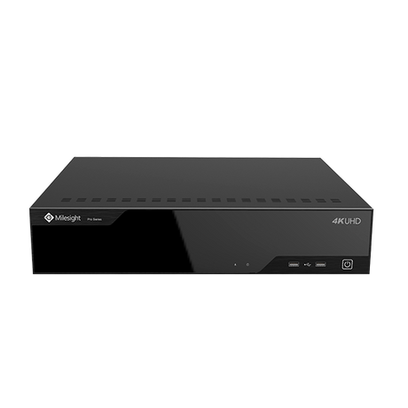 MS-N8064-G Milesight Pro NVR, 64 kanaler, 2 x LAN, 320mbit, 8 x HDD RAID, I/O, ANPR.