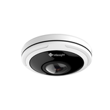 Milesight AI Fisheye  IP-kamera, 8.0MP, 1,98mm, FOV 360°, 15m IR, IP67/IK10, NDAA, hvid