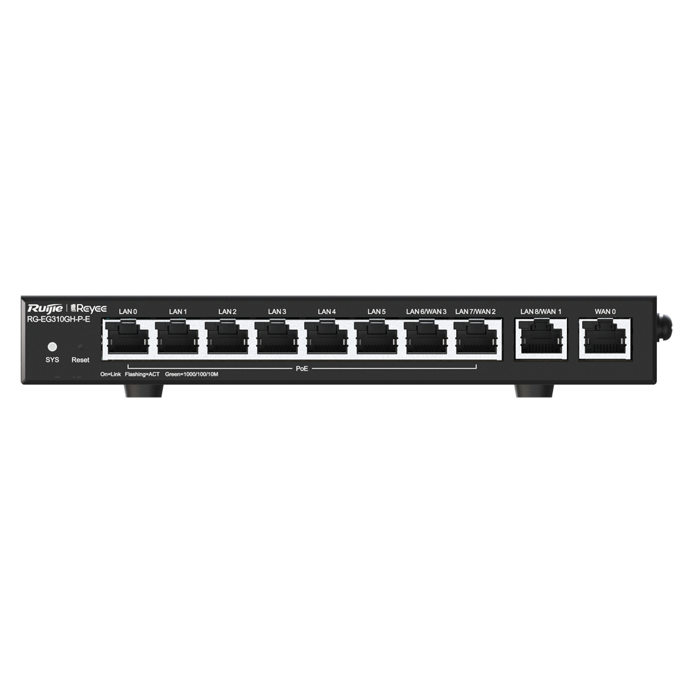 Reyee Router Gigabit, Cloud control, 8x PoE+ 110W, 1500Mbps