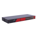 Safire PoE Switch 300W, 14x 30W PoE & 2x 60W Gigabit PoE & 2x Gigabit Uplink, WatchDog