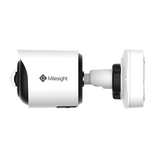 Milesight AI Mini-bullet panorama IP-kamera, 8.0MP, 1,64mm, FOV 180°, 30m IR, IP67/IK10, NDAA, hvid