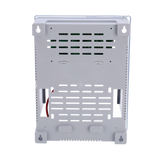 12V 5A Strømforsyning i plastkabinet med mulighed for tilslutning af backupbatteri (op til 17Ah)