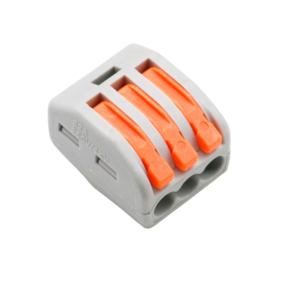 Safire hurtig connector, 1 ind/2 ud, 600V 32A, 28 ~ 12AWG, 10 stk.