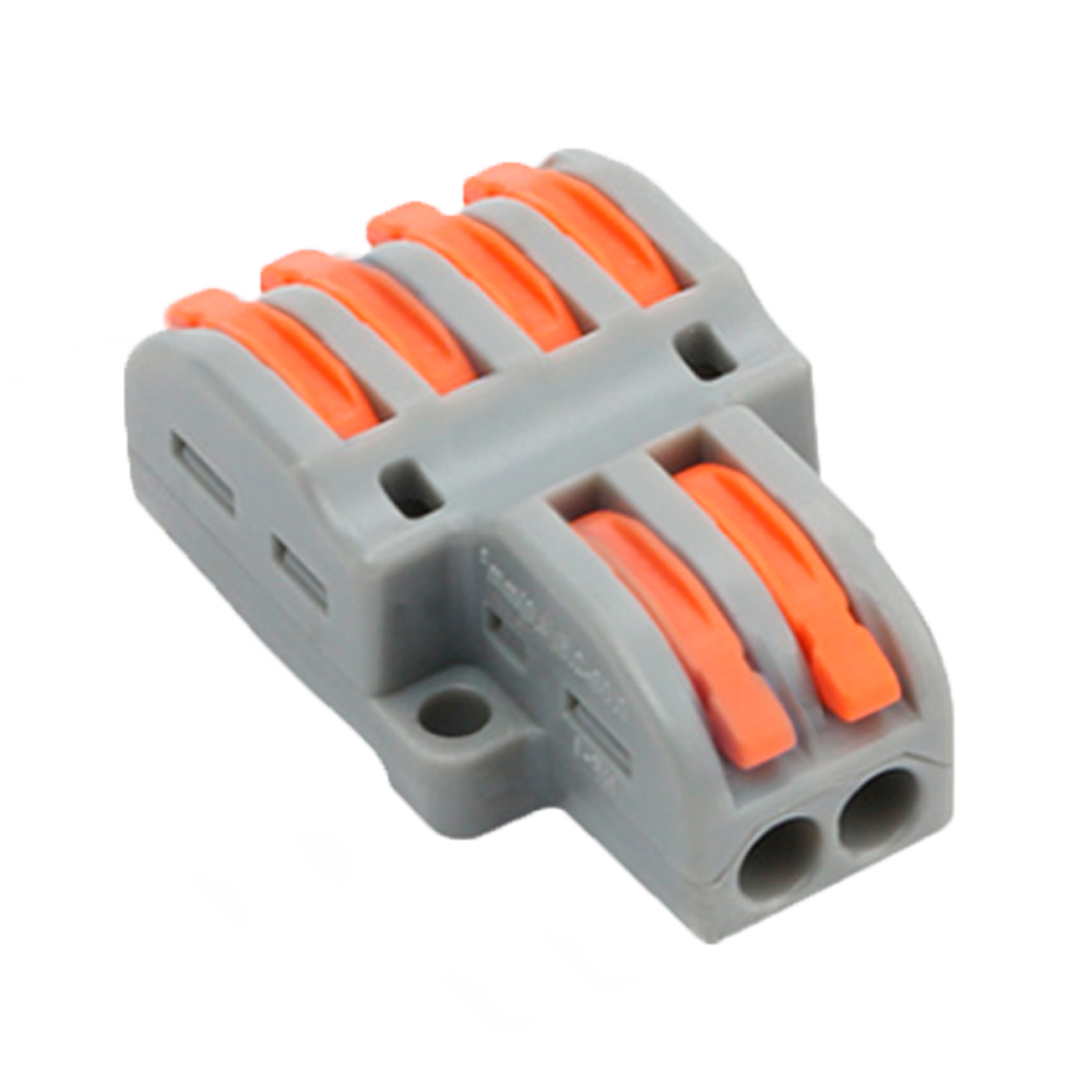 Safire hurtig connector, 2 ind/4, ud 600V 32A, 28 ~ 12AWG, 10 stk.