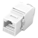 CAT6A Connectorstik, udgang, RJ45, hvid