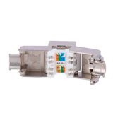 CAT6A FTP connectorstik, udgang, RJ45, Grå