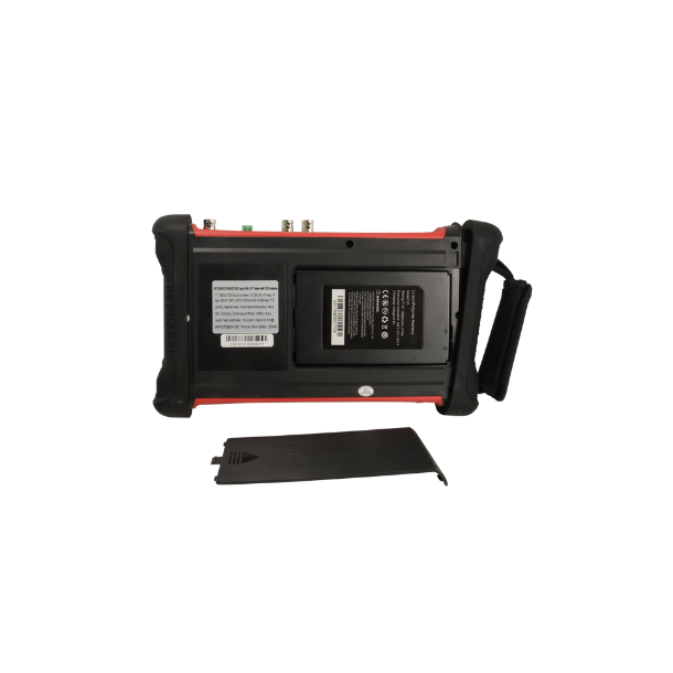 Safire Testmonitor, 7", 4K, H.265, PoE + 12V, Coax + IP