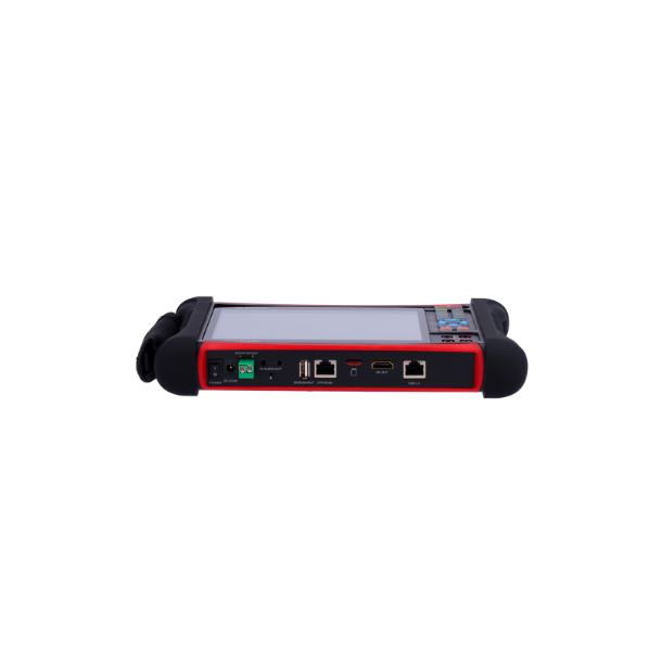 Safire Testmonitor, 7", 4K, H.265, PoE + 12V, Coax + IP