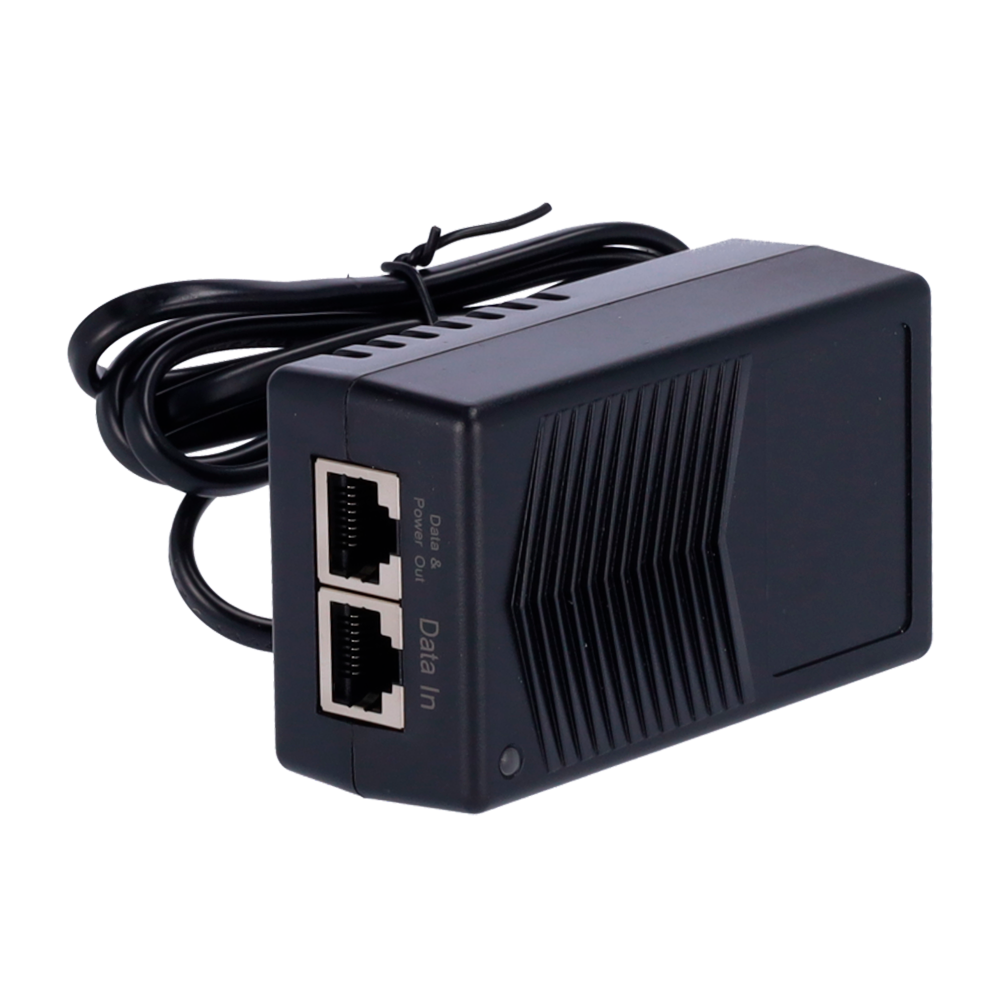 PoE injector 15W, 100m, PoE, 48V 0,5A