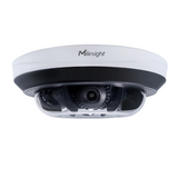 Milesight AI Multi-directional IP-kamera, 4x5.0MP, 3-9mm, FOV 92°-40°, 30m IR, IP67/IK10, hvid
