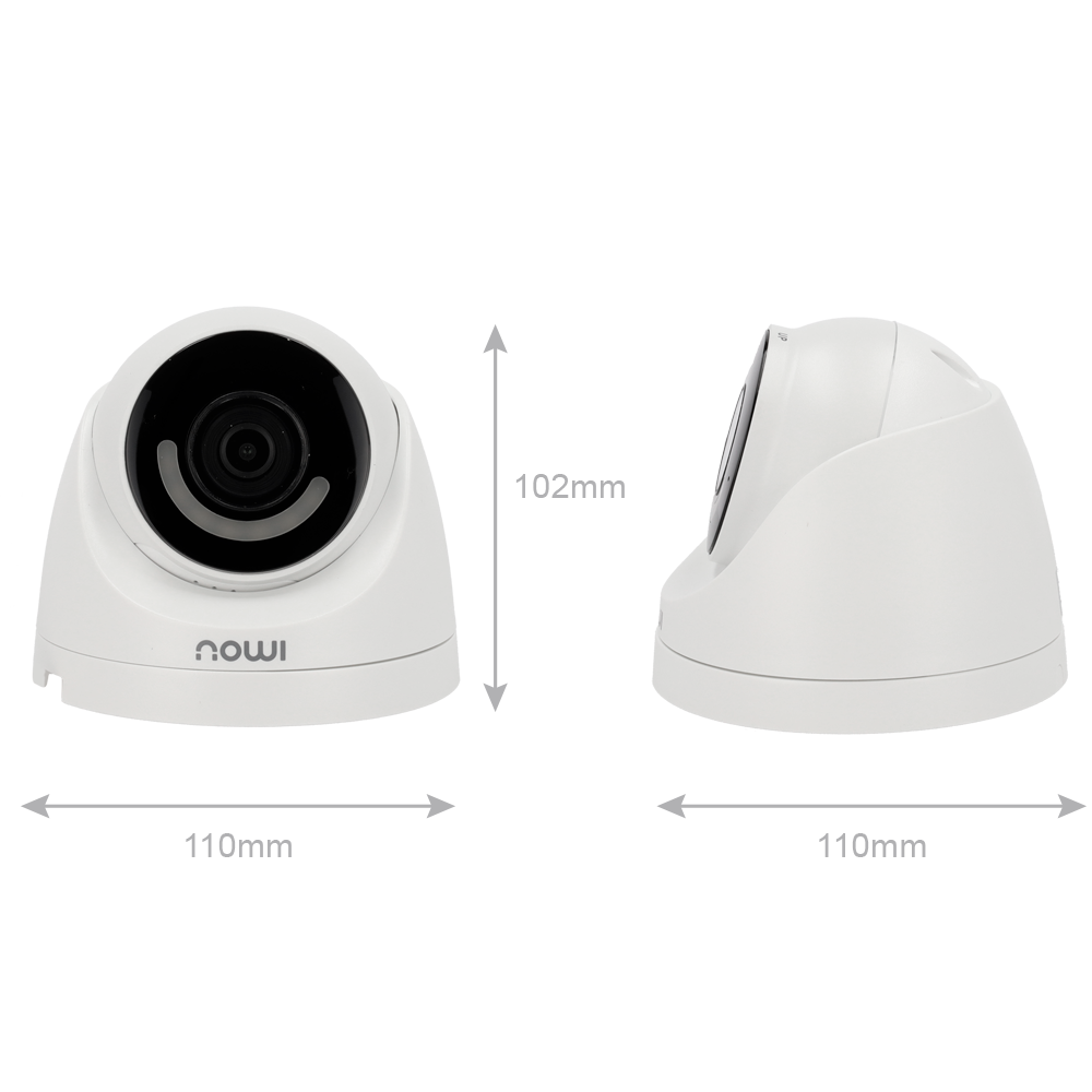 IMOU Turret, WiFi kamera, 2MP, Hvid, 3,6mm, 30m IR, ONVIF, SD kort