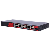 Safire PoE Switch 300W, 22x 30W Gigabit PoE & 2x 60W Gigabit PoE & 2x Gigabit Uplink & 2x SFP, WatchDog