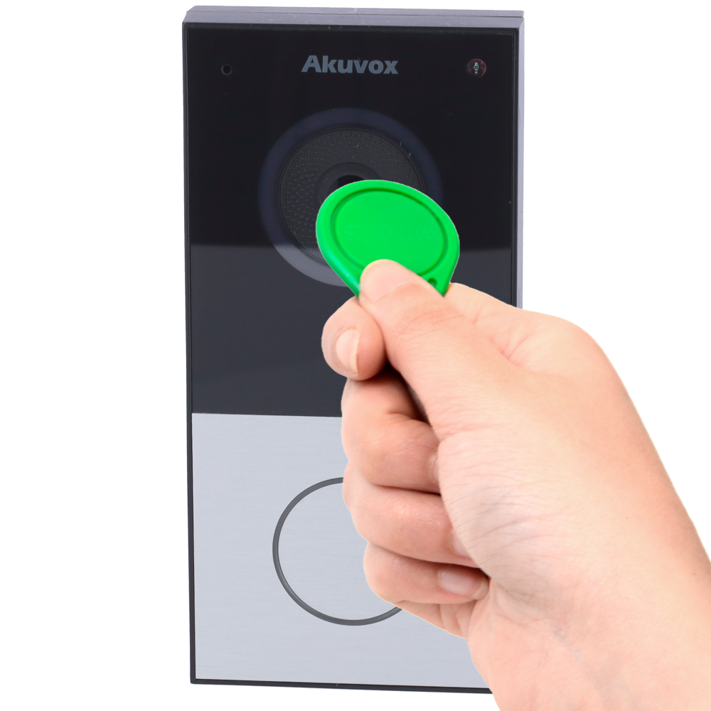Akuvox dørtelefon m. video, 1-knap, WiFi, PoE