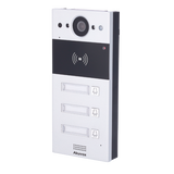Akuvox dørstation med 3 knapper, PoE, Cloud, EM/MF and NFC, 2x relæ