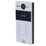 Akuvox dørstation med 4 knapper, PoE, Cloud, EM/MF and NFC, 2x relæ