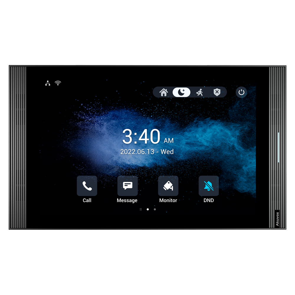 Akuvox PoE Svarstation 10", Sort,  Wifi, Android 12