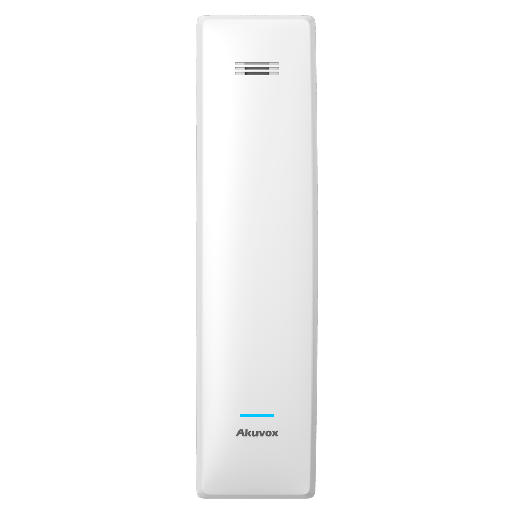 Akuvox svartelefon PoE, TCP/IP. Cloud, Hvid