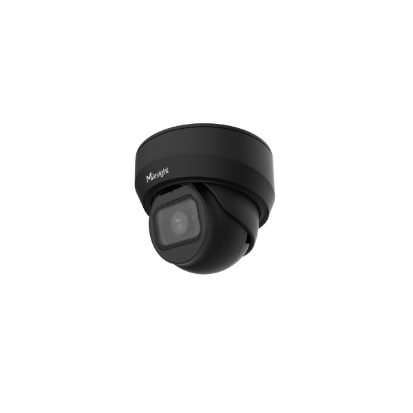 Milesight AI motor-zoom dome IP kamera, 4MP, 2,7mm-13,5mm, FOV 97°-28°, 50m IR, IP67/IK10, NDAA, sort