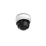 Milesight AI motor-zoom dome IP kamera, 4MP, 2,7mm-13,5mm, FOV 97°-28°, 50m IR, IP67/IK10, NDAA, hvid