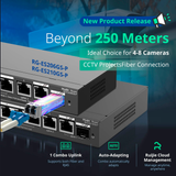 Reyee PoE 8 +2xRJ45 link og 1xSFP Link Switch med cloud, 120W PoE, 10/100/1000