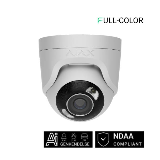 Ajax TurretCam HL (5 Mp/4 mm) Hvid