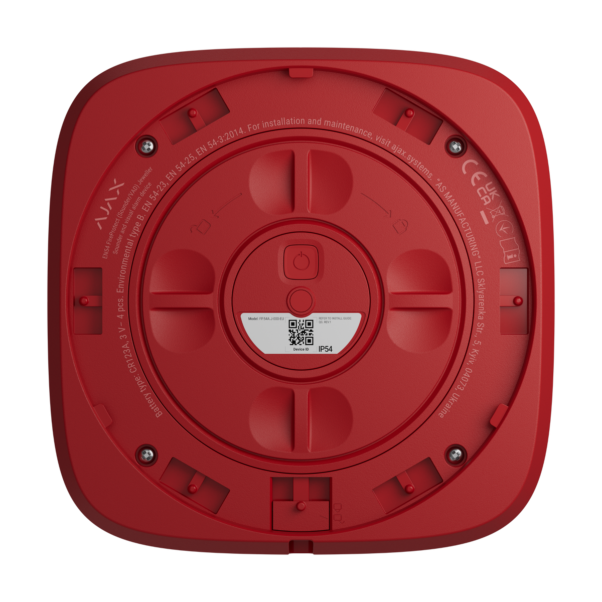 Ajax EN54 FireProtect (Sounder) Rød