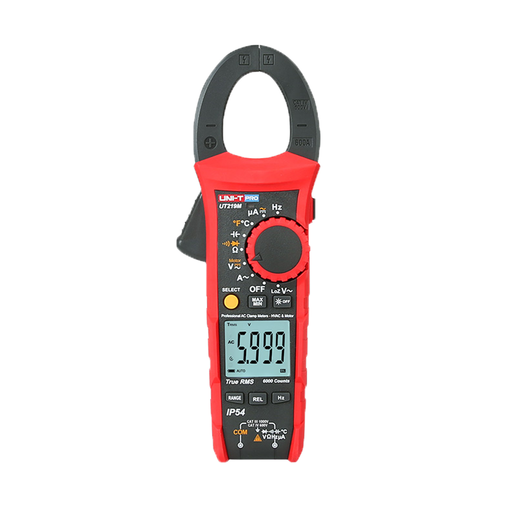 UNI-T Strømtang, DC (1000V), AC (1000V/600A)