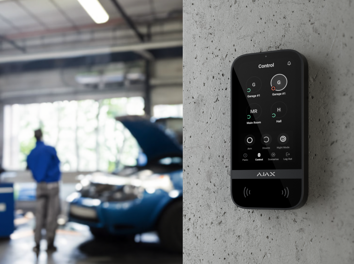 Ajax S-Line KeyPad TouchScreen G3 Hvid