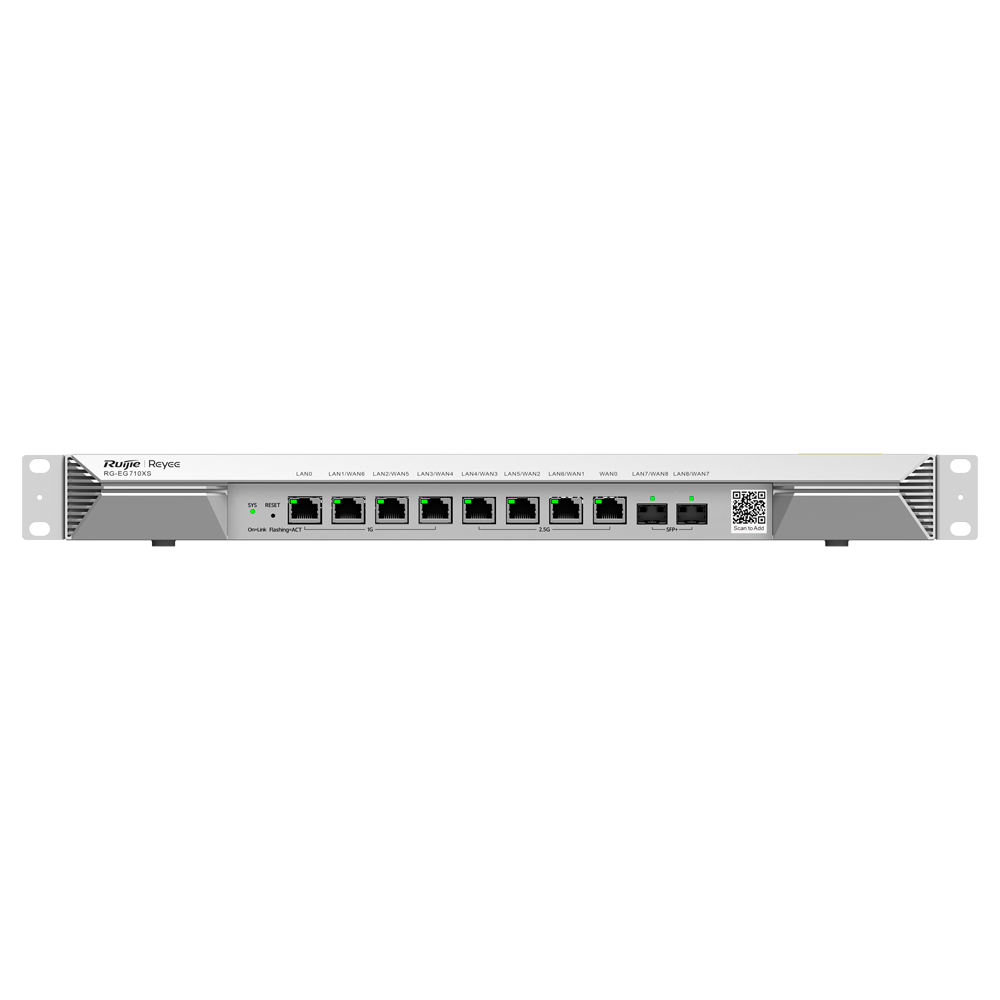 Reyee Router Gigabit, Cloud control, 8x LAN/WAN & 2x SFP+, 3000Mbps