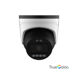 Milesight Q-serie AI TrueColor Turret IP-kamera, 4.0MP 1/1,8", 2,8-12mm, FOV 112-47°, 60m IR + 60m White LED, I/O, IP67/IK10, hvid.