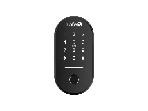 30113 Zafe Trådløs kodetastatur BLE, brik, PIN og fingeraftryk. Batteri drevet