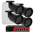 PK-AjaxVideo9 Ajax videopakke, 4 stk BulletCam Sort, 5MP, 8 kanals NVR, 1Tb, PoE switch