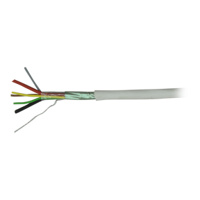 Alarmkabel 4+2-Leder m. Strømforsyning Halogenfri 100m