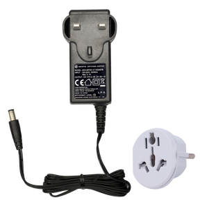 Strømadapter 12V 2A UK-stik Stabiliseret