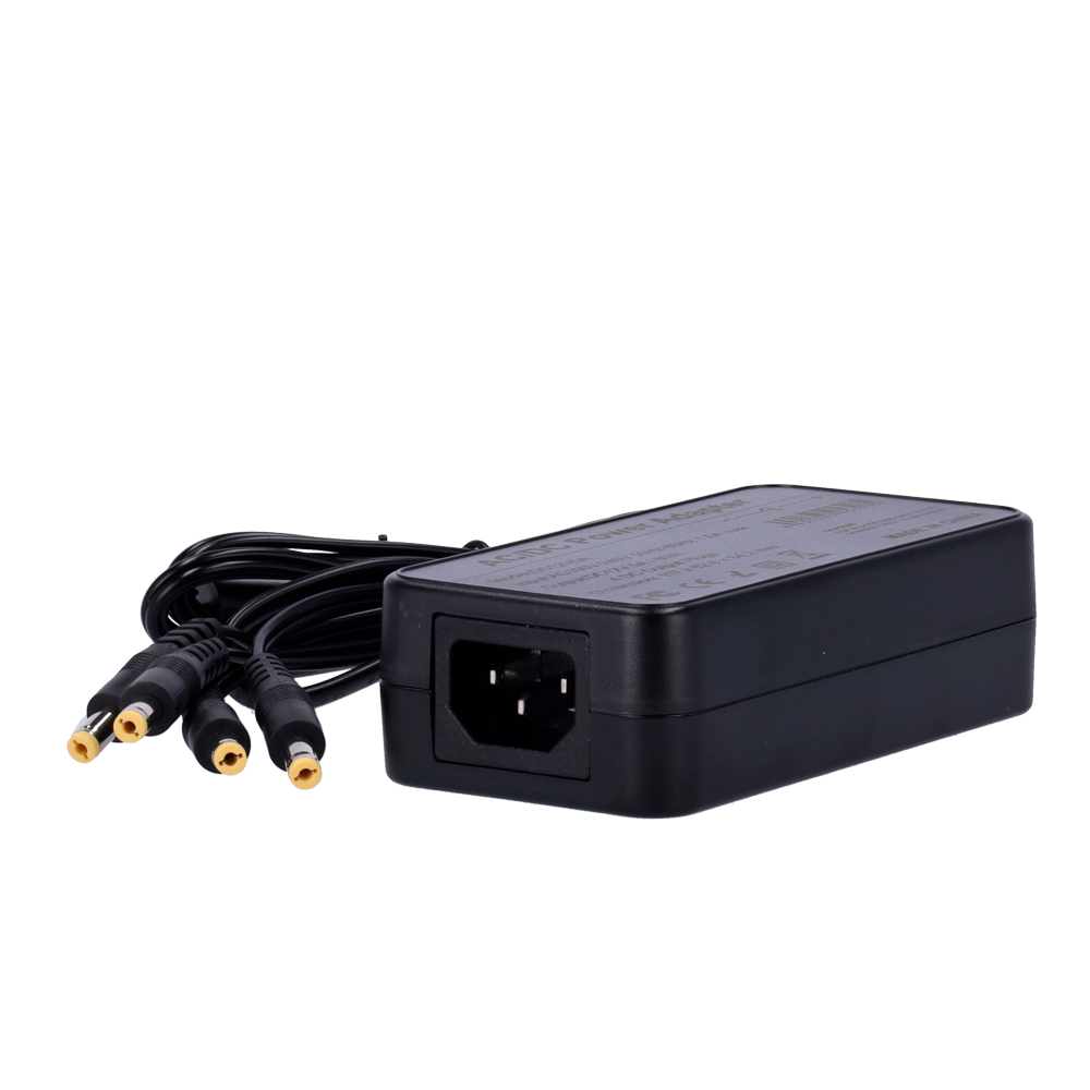 Strømforsyning med 4 x 12V output. 5A