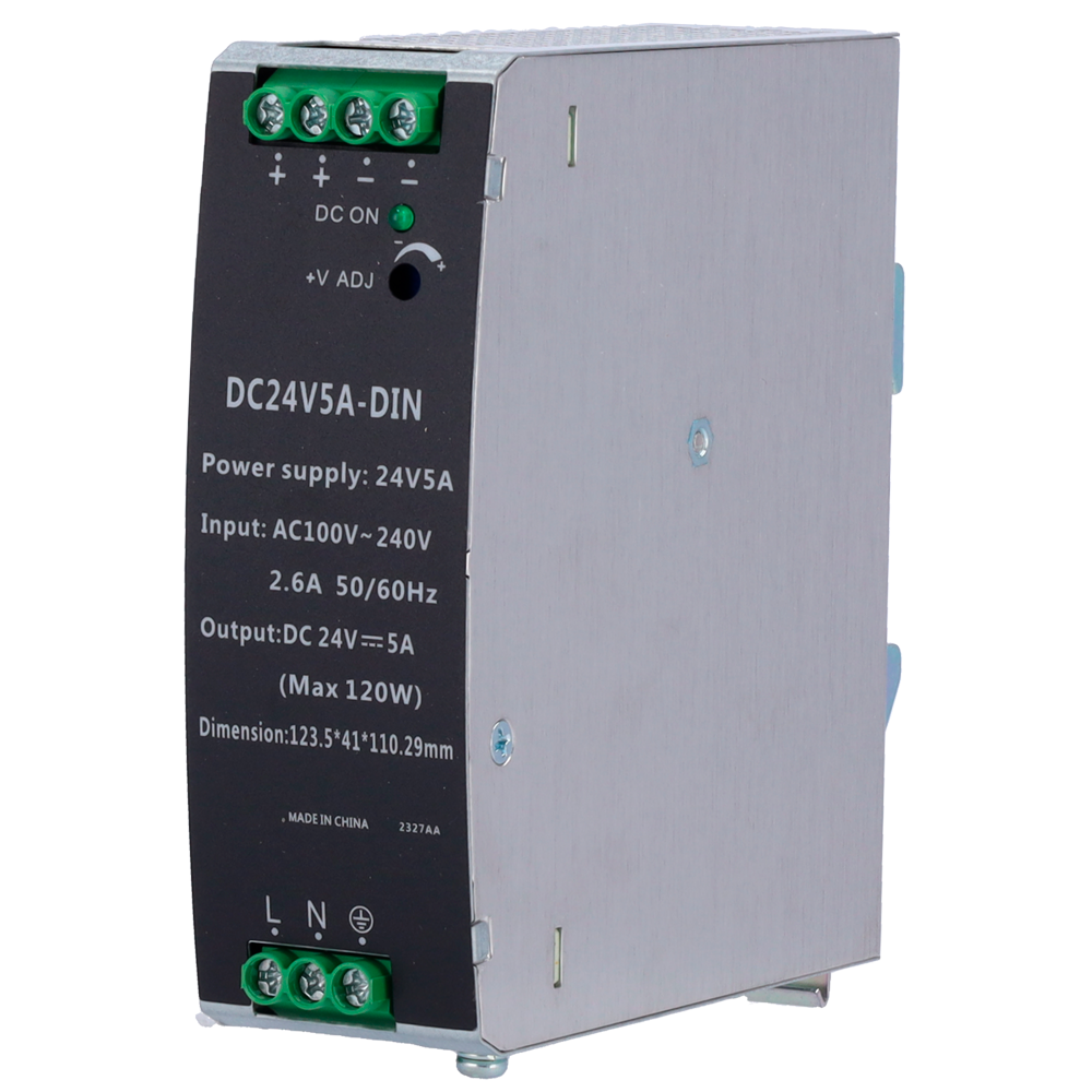 DIN-strømforsyning 24V 5A/120W