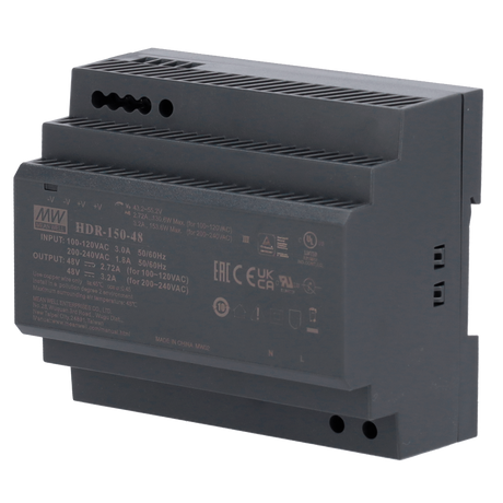 Strømforsyning DIN 48V/3,2A/150W, 2 udgange